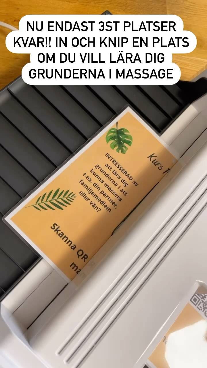 Att kunna hjälpa någon som har smärta i kroppen är något som jag värderar högt och djupt tacksam för att jag kan. Nu har även du möjlighet att ta en del av denna superkraft. Hoppas vi ses den 25/11 för en lärorik dag. Mer info finns här
https://facebook.com/events/s/kurs-for-massage-vid-husbehov/1158260605544362/
Lev O må 🤩👌🏻